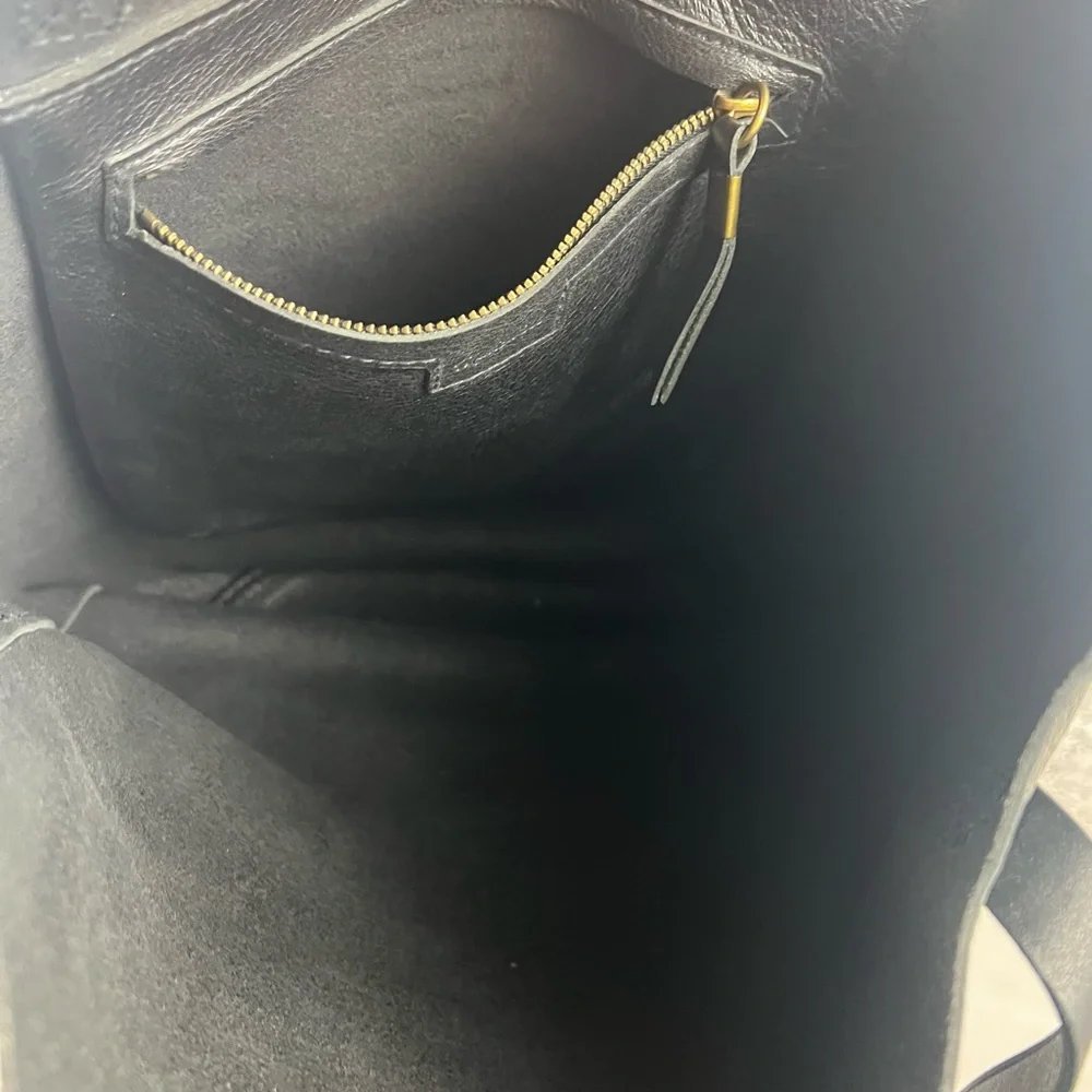 547 Madewell Black Leather Structured Tote Bag - Picture 10 of 10